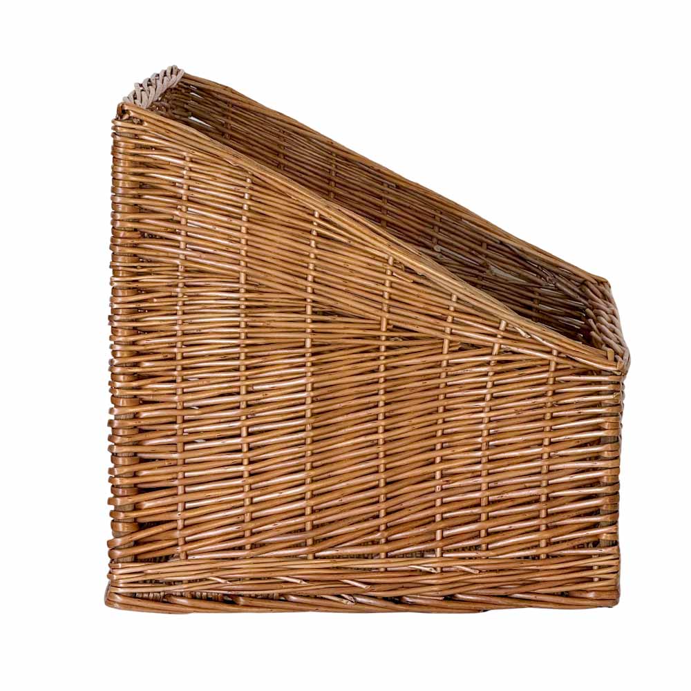 Cesta espositore portapane in vimini quadrato cm 45 x 45 h 40