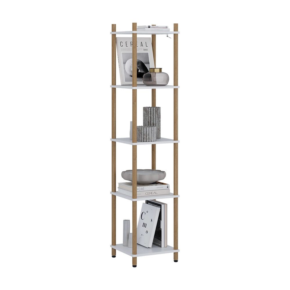 Vicco Libreria Bianco/pino 30 x 133 cm 5 ripiani