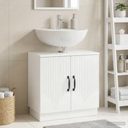 Armadio per Lavabo da Bagno HOORN Bianco Lucido 897229