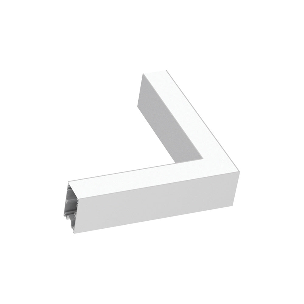 Kit Driver Angolare Fluo Alluminio Bianconero Led 8W 4000K Luce Naturale