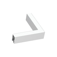 Kit Driver Angolare Fluo Alluminio Bianconero Led 8W 4000K Luce Naturale