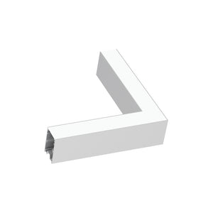 Kit Driver Angolare Fluo Alluminio Bianconero Led 8W 4000K Luce Naturale