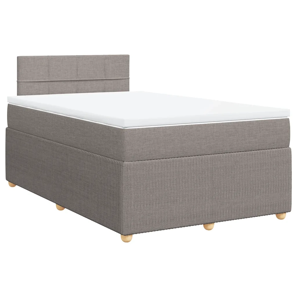 Giroletto a Molle con Materasso Tortora 120x190 cm in Tessuto 3287399
