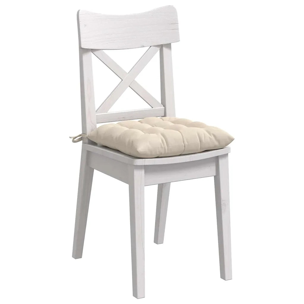 Cuscini per Seduta 4 pcs Beige 40 x 40 x 6 cm Microfibra