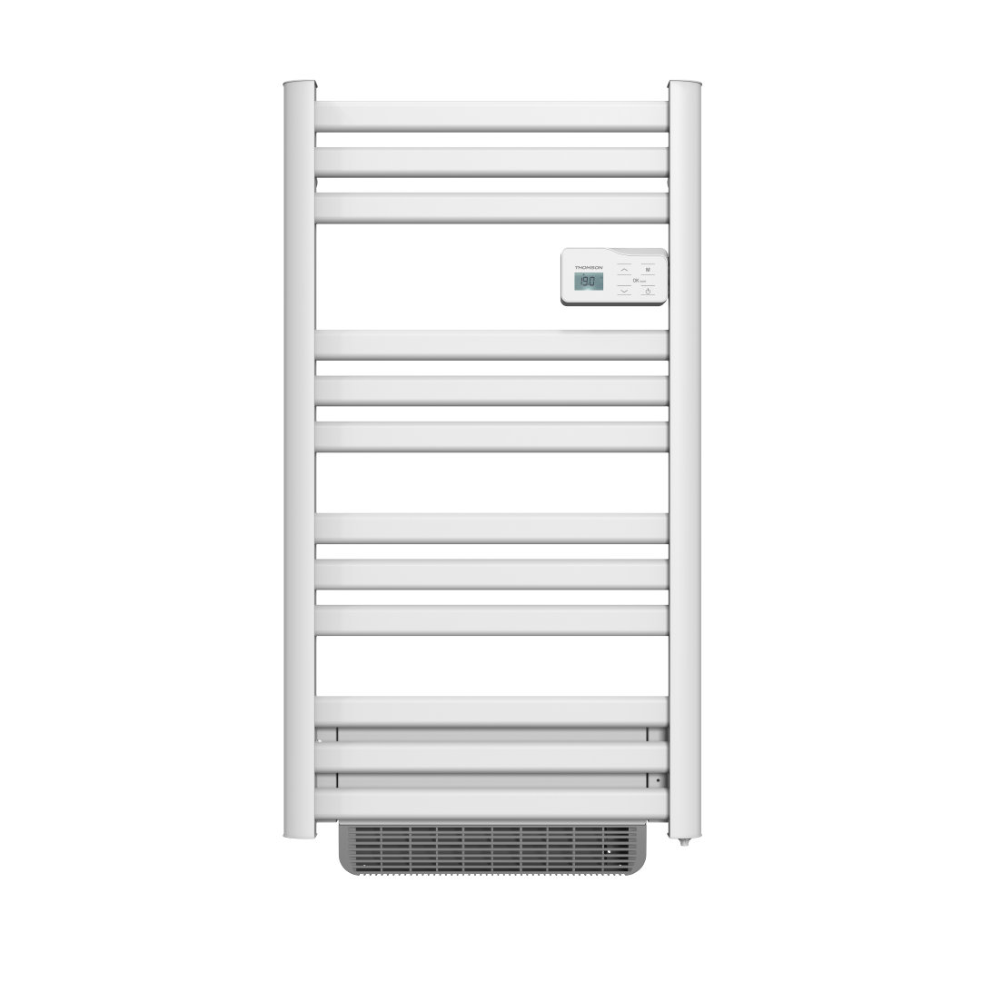 Scaldasalviette elettrico Thomson senza fluido, connesso WiFi, con ventola 500 + 1000W, cosmo