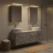 Set di mobili per il bagno 5 pcs Grigio Cemento 3406874