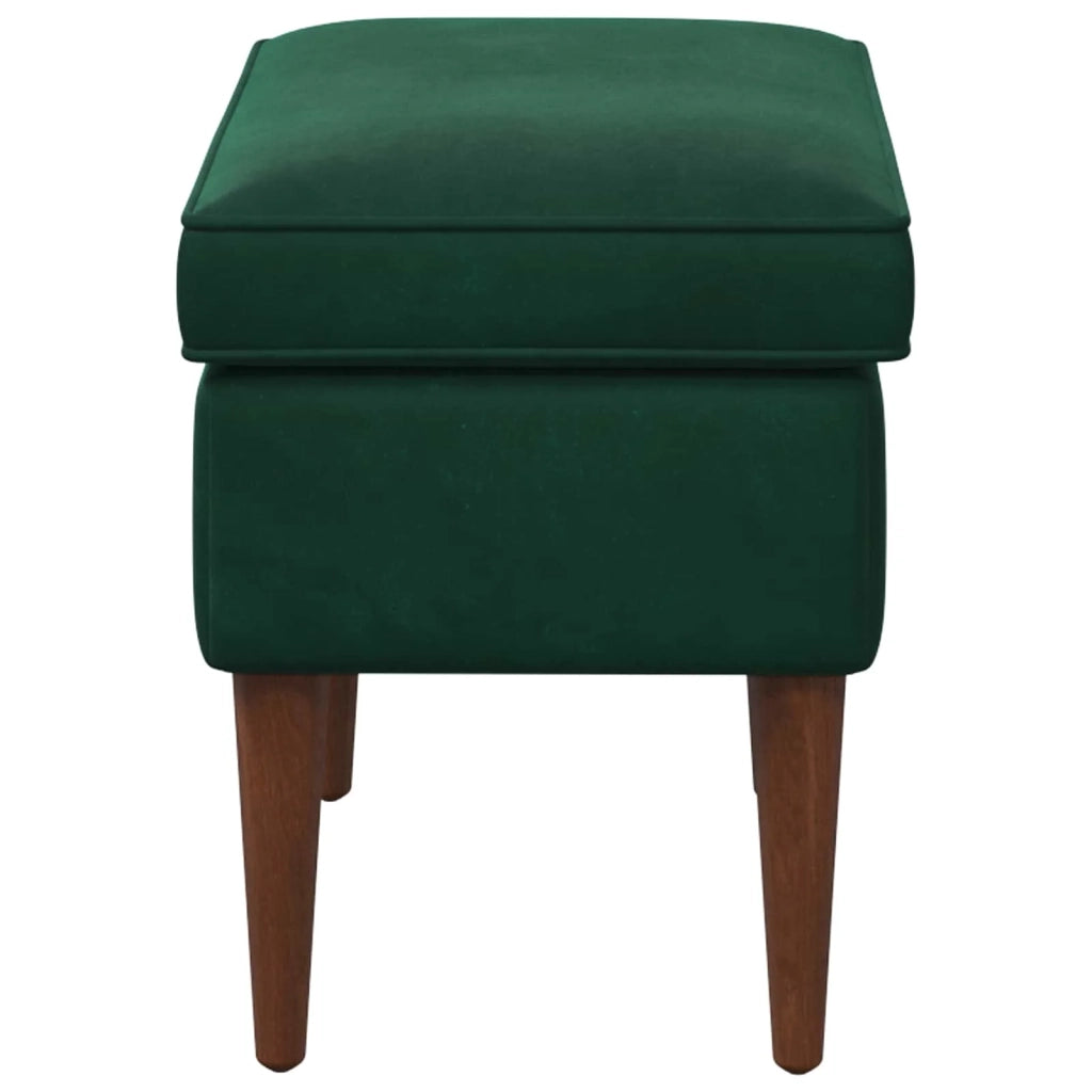 Poggiapiedi Verde Scuro 55 x 35 x 41 cm Velluto 42029997