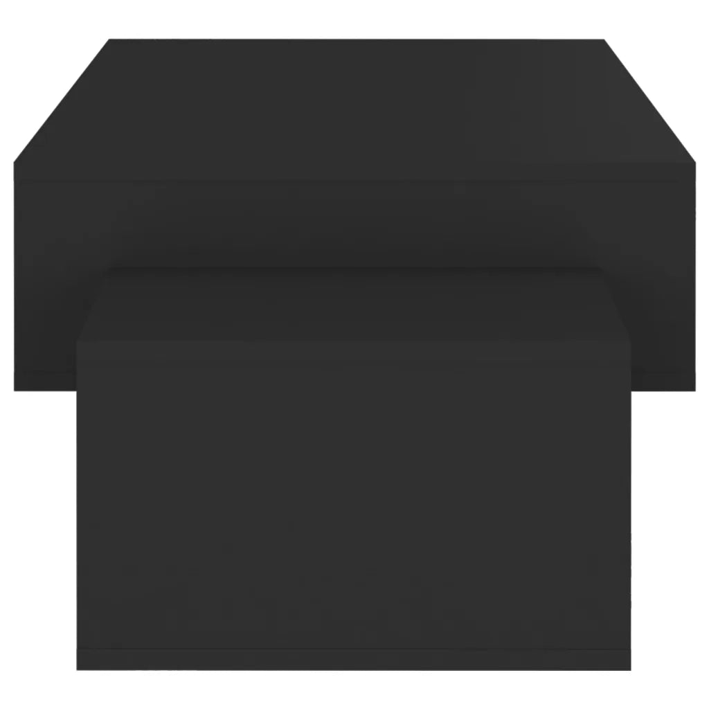 Tavolino da Salotto Nero 105x55x32 cm in Truciolato