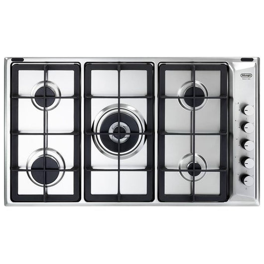 De’Longhi IL 59 PRO ND piano cottura Acciaio inox Da incasso 86 cm Gas 5 Fornello(i)