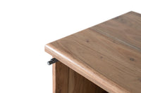 Comodino in legno di acacia naturale