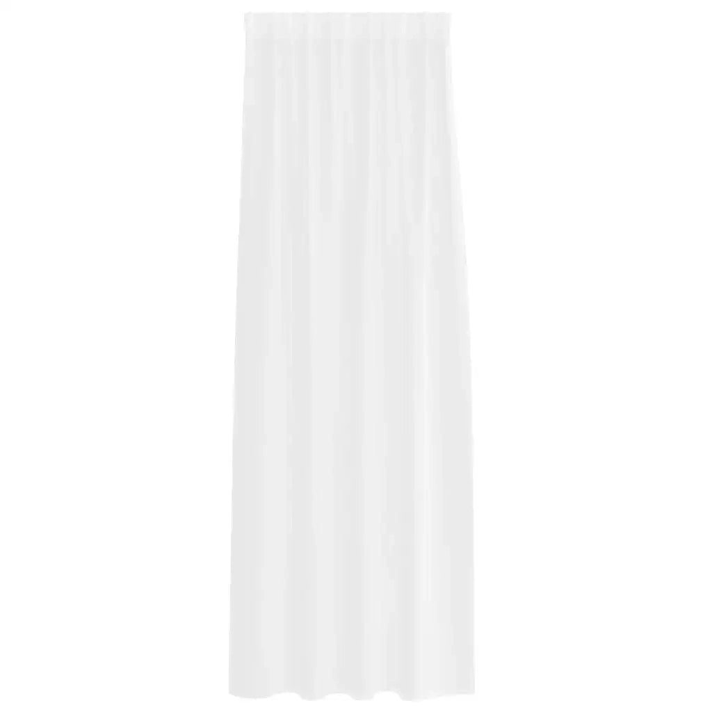 Tenda in Velo con tende 2 pcs Bianco 260 x 140 cm Poliestere 4108011