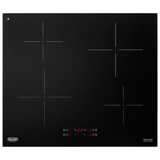 De’Longhi PIN 62 Nero Da incasso 60 cm Piano cottura a induzione 4 Fornello(i)