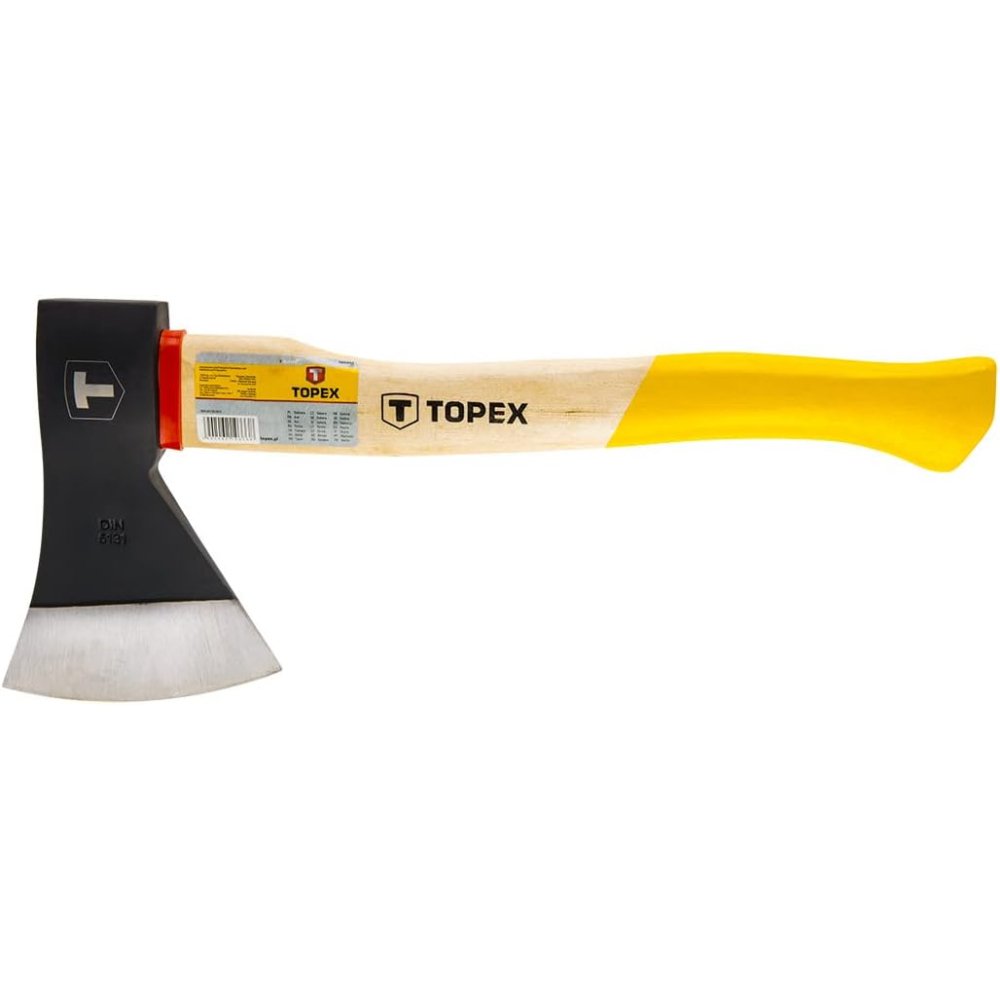 Topex 05a136 ascia 600 g, manico co in legno ds