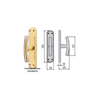 Ghidini 744407008 Maniglia Cremonese Ottone Satinato Milena Ez+q7