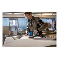 Bosch GEX 34-150 Professional Levigatrice orbitale casuale 12000 Giri/min 24000 OPM Nero, Blu, Grigio, Rosso