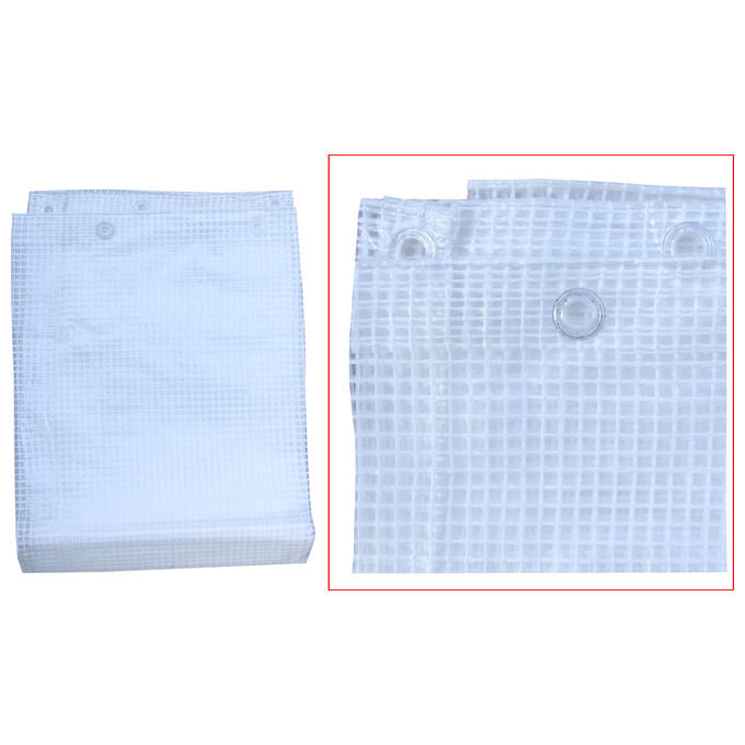 4F Telo Bianco Retinato Occhiellato 2x3mt