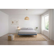 Letto imbottito Letto Matrimoniale alla Francese 140x190 cm Tessis - Con rete,Microfibra,Blu