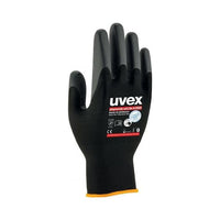 Uvex 60038 Guanti da officina Nero Carbonio, Elastan, Poliammide 1 pz