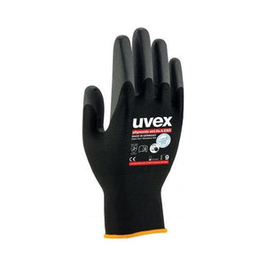 Uvex 60038 Guanti da officina Nero Carbonio, Elastan, Poliammide 1 pz