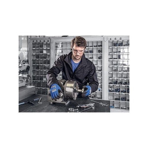 Uvex 60027 Guanti da officina Antracite, Blu Elastan, Poliammide 1 pz