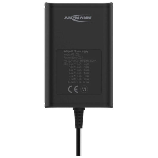 Ansmann 1201-0023 adattatore e invertitore Interno 12 W Nero