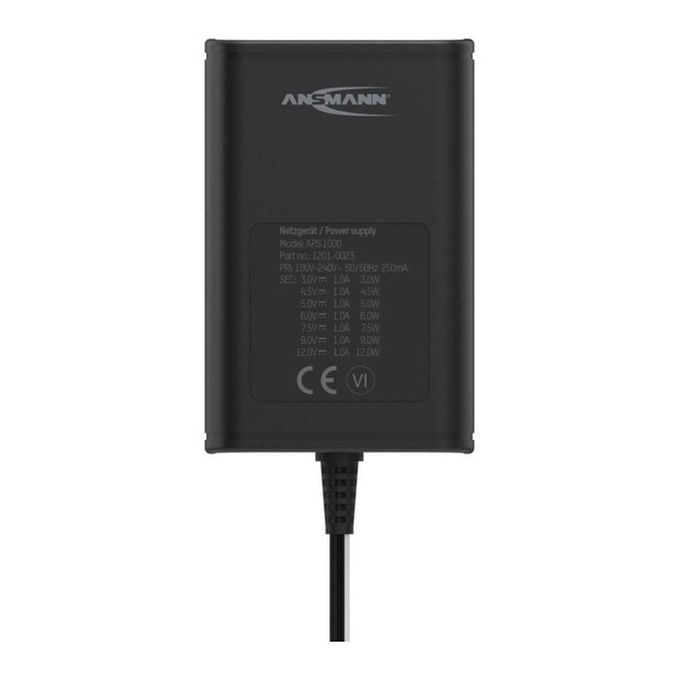Ansmann 1201-0023 adattatore e invertitore Interno 12 W Nero