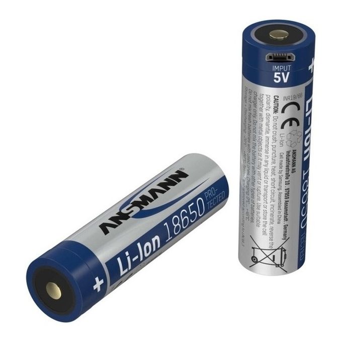 Ansmann 1307-0002 batteria per uso domestico Batteria ricaricabile 18650 Ioni di Litio