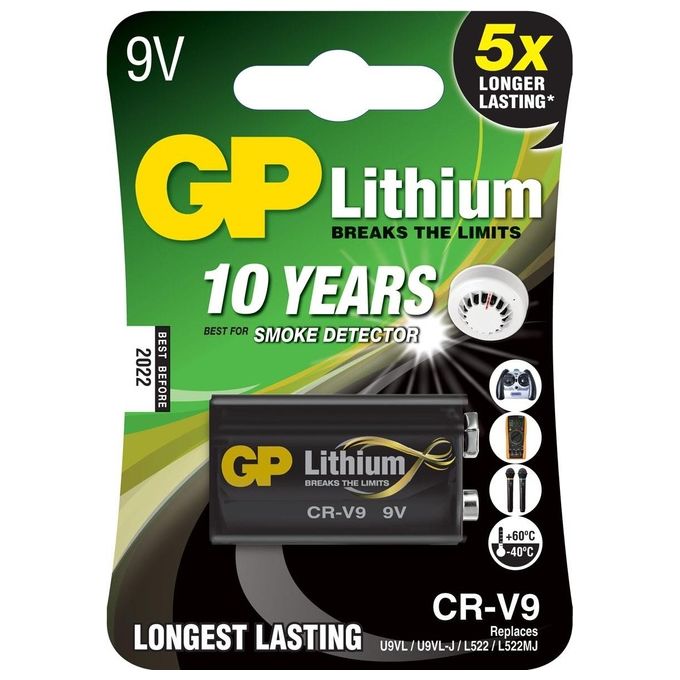 GP Batteries Lithium CR-V9 Batteria monouso 9V Litio