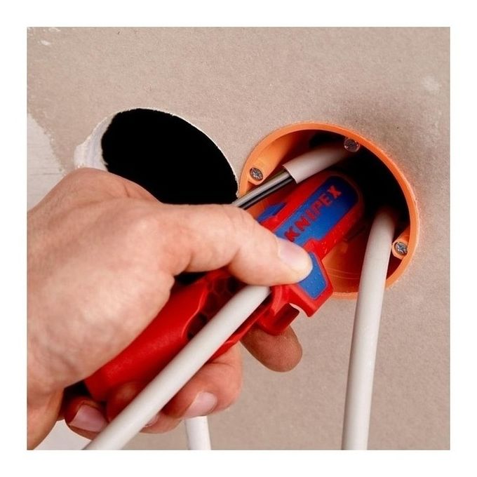 Knipex ErgoStrip pinza spellacavi Blu, Rosso