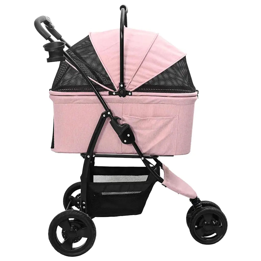 Passeggino pieghevole per animali Rosa 78 x 54 x 101 cm 42012437