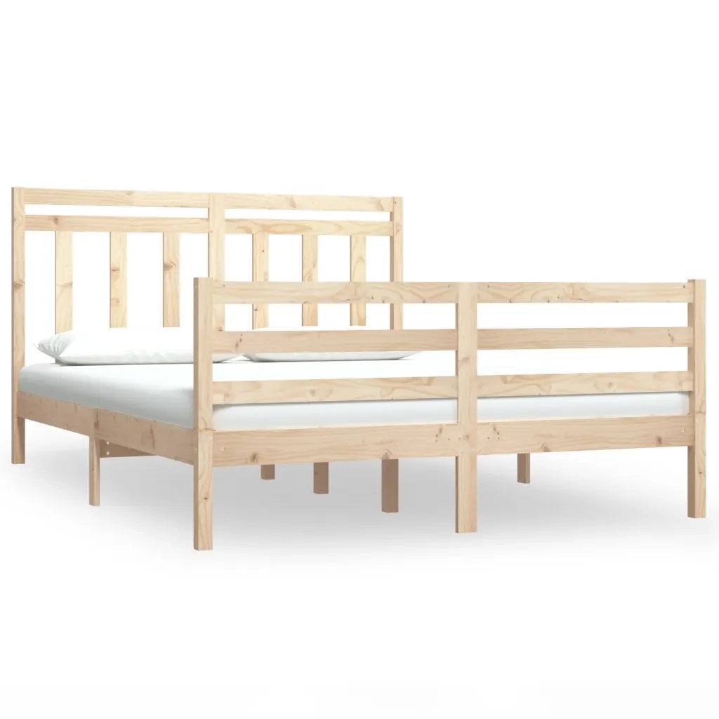 Giroletto-Struttura Letto in Legno Massello 120x190 cm Small Double 517496