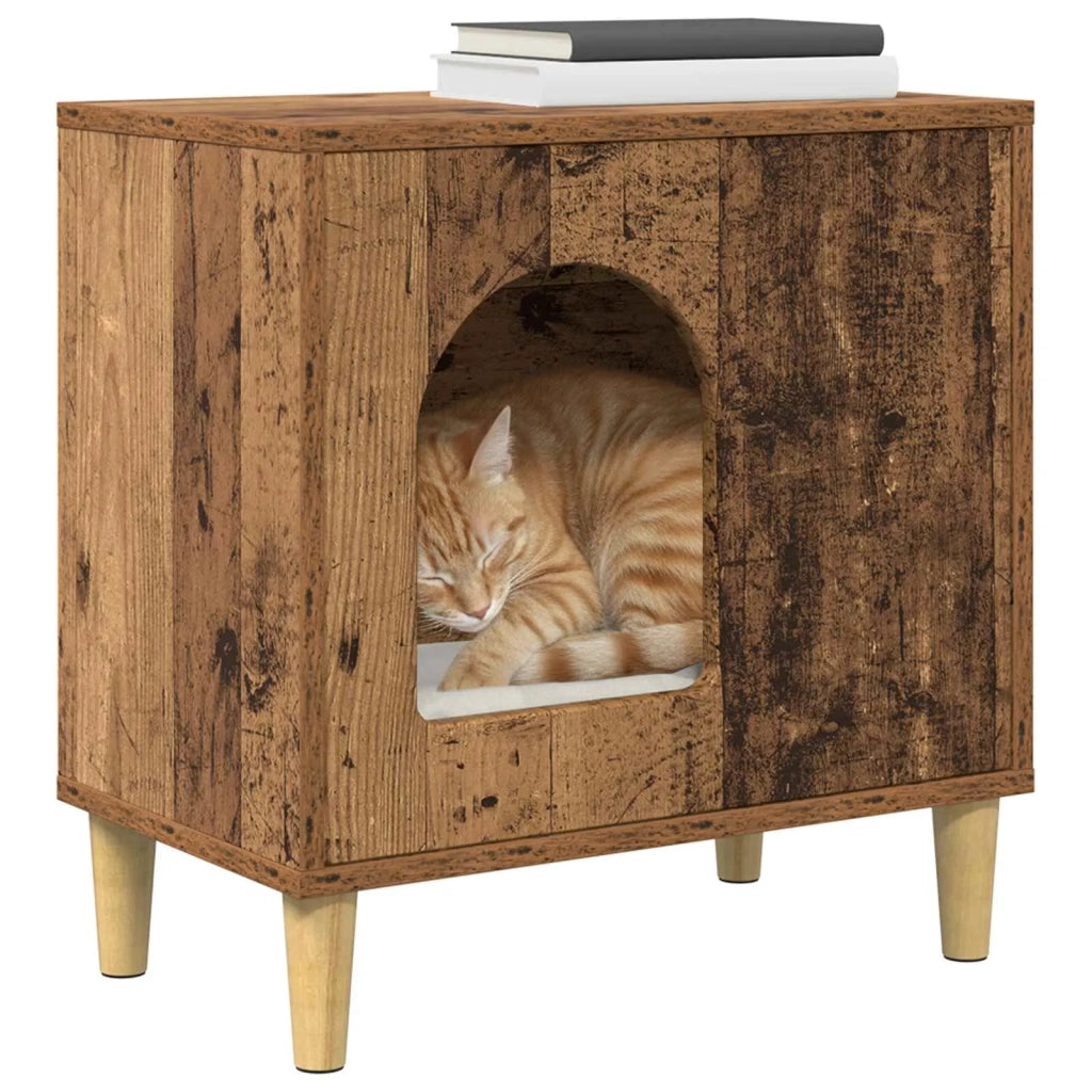 Casa per Gatti Legno vecchio 51 x 30 x 52 cm Legno multistrato CFW2383772