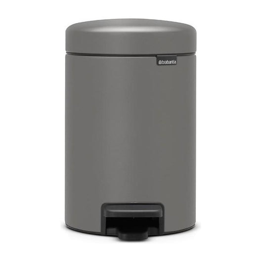 Brabantia 126260 bidone per la spazzatura 3 L Rotondo Plastica Grigio