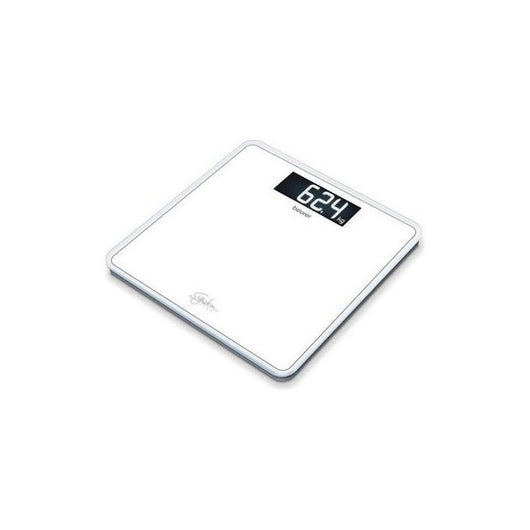 Beurer GS 400 SignatureLine White Bilancia in Vetro con Portata fino a 200 kg, 31 x 31 cm, Bianco