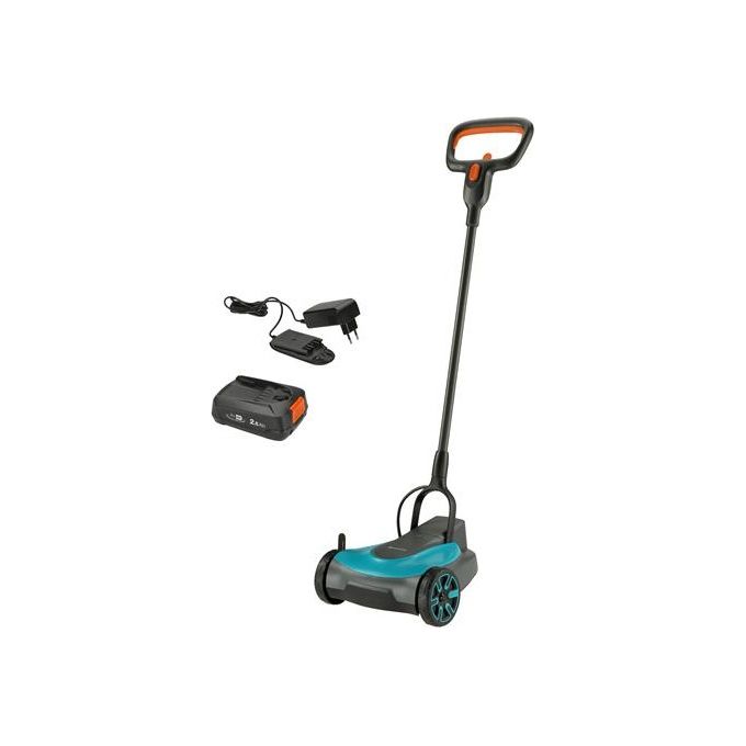 Gardena HandyMower tagliaerba Tagliaerba a spinta Batteria Nero, Blu, Arancione