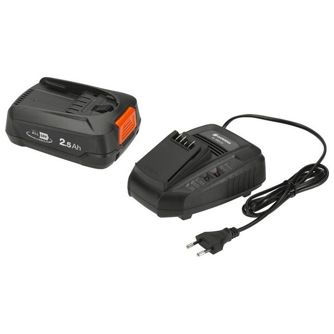 Gardena PBA 18V/45 + AL 1830 CV Set batteria e caricabatterie