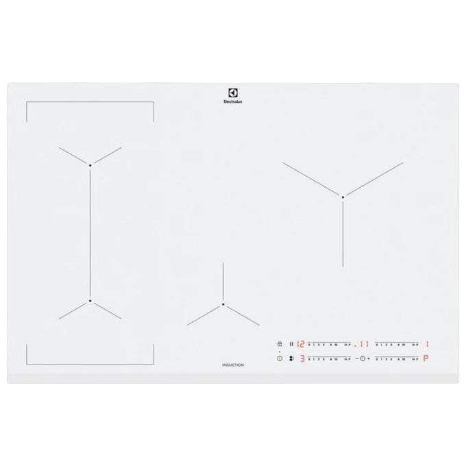 Electrolux EIL83443BW Bianco Da incasso 78 cm Piano cottura a induzione 4 Fornello(i)