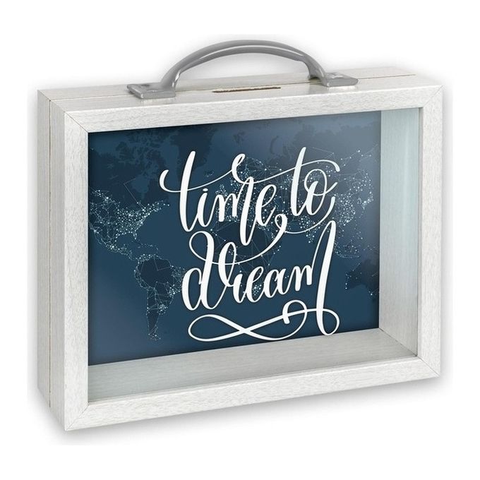 ZEP SMITH salvadanaio Bianco Vetro, MDF, Lana 1 pz