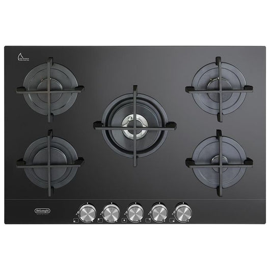 De’Longhi NSL 575 NC piano cottura Nero Da incasso 75 cm Gas 5 Fornello(i)