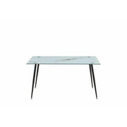TAVOLO MIRROR 120X80X75 VETRO MARMO 290 LUCIDO- 1,0 pz