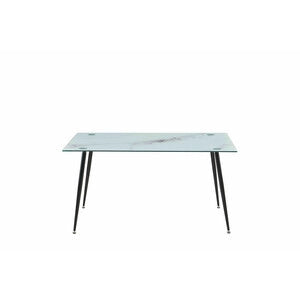 TAVOLO MIRROR 120X80X75 VETRO MARMO 290 LUCIDO- 1,0 pz