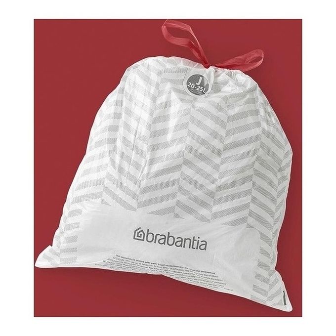 Brabantia 8710755115608 sacchetto per rifiuti 23 L Grigio, Bianco 40 pz