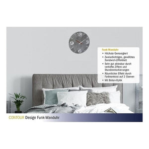 TFA-Dostmann 60.3536.15 wall/table clock Parete Rotondo Grigio, Bianco