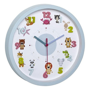 TFA-Dostmann 60.3051 Parete Quartz clock Cerchio Blu, Verde, Rosa