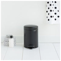 Brabantia Pedal Bin newIcon Rotondo Nero