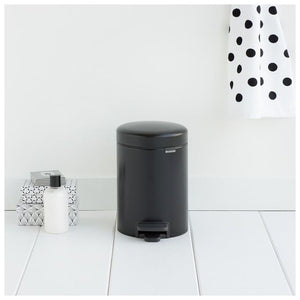 Brabantia Pedal Bin newIcon Rotondo Nero