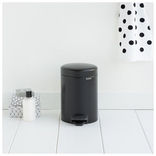 Brabantia Pedal Bin newIcon Rotondo Nero