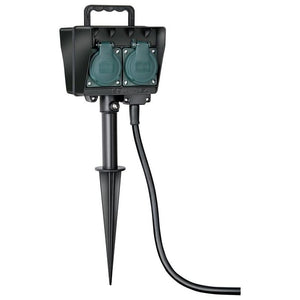 Brennenstuhl 1154440 prolunghe e multiple 1,4 m 4 presa(e) AC Nero, Verde