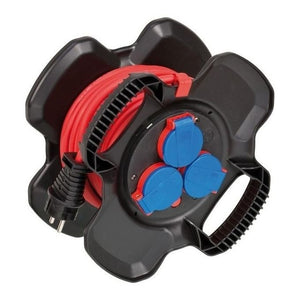 Brennenstuhl 1169710100 prolunghe e multiple 10 m 3 presa(e) AC Esterno Nero, Rosso