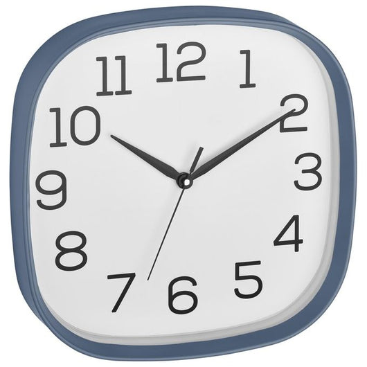 TFA-Dostmann 60.3053.06 wall/table clock Parete Quartz clock Quadrato Blu, Bianco